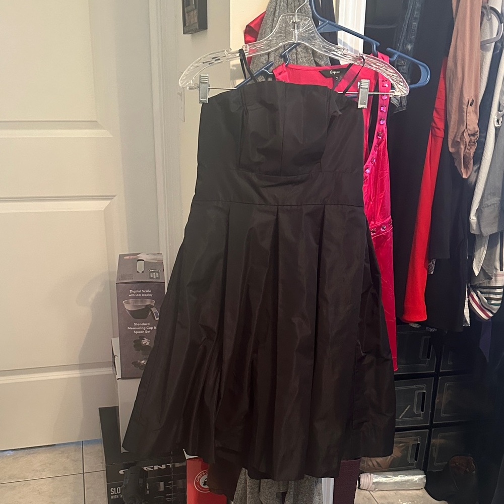 Victoria's Secret Black Strapless Dress